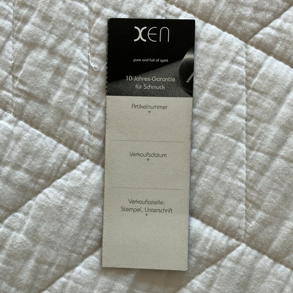 Xen Stainless and Diamond Ring Size 6 - Picture 5 of 6